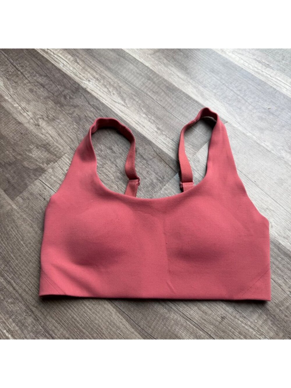 Lululemon Pink Adjustable Sports Bra Size 4 A/B With Back Clasp Support